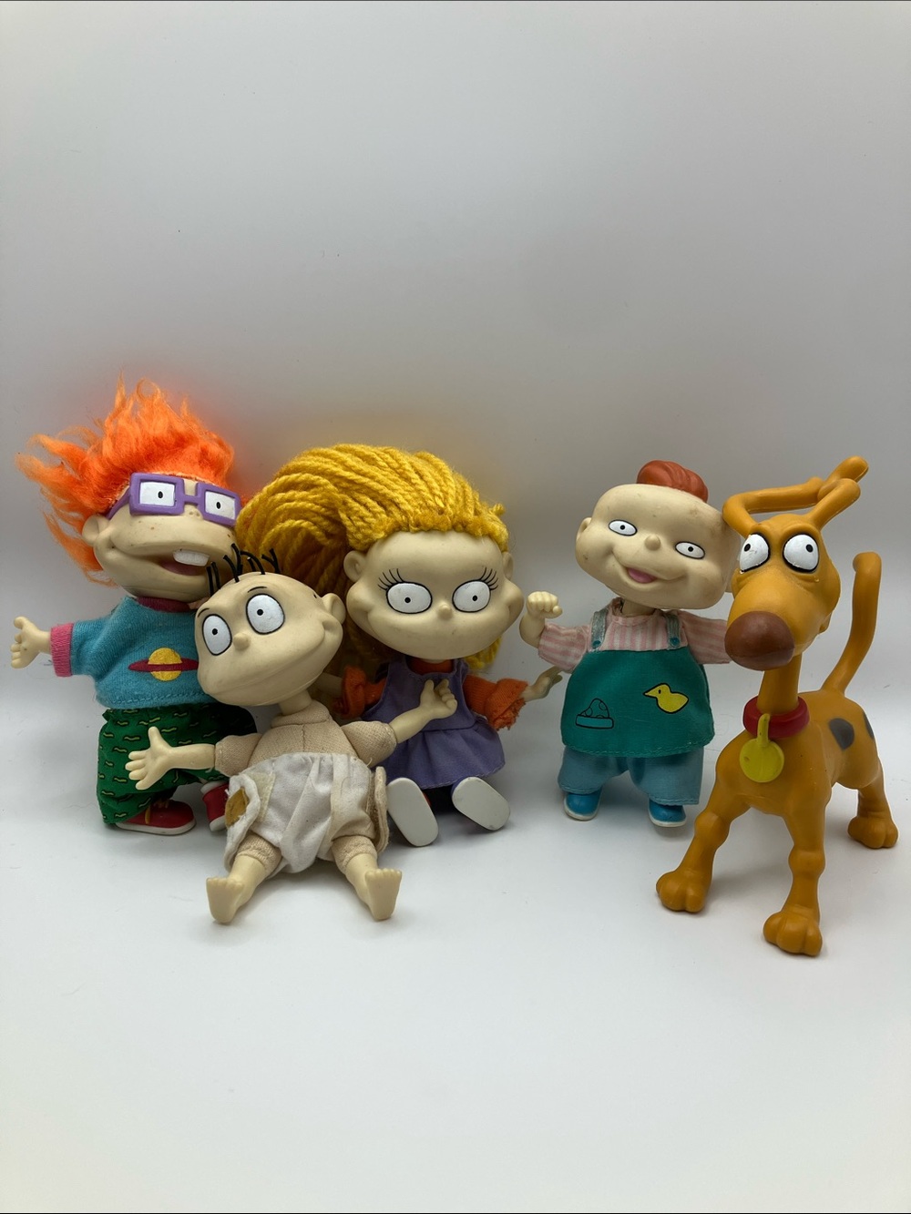 Vintage 90s Mattel Rugrats Figures Lot Tommy Chucky Angelica Phil Spike Toy